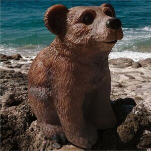 Charming Brown Bear Figurine